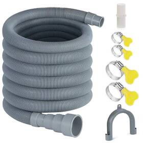 Ef-002 Elyfree 16.4ft Washing Machine Drain Hose Universal Extension Kit For Was
