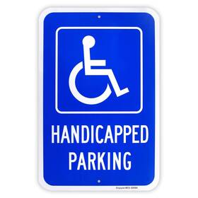 Es-3009a Enjoyist Large Handicap Parking Sign Handicapped 18 Inch X 12 .040 Rust Free Alum