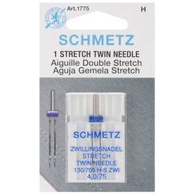 1775 Euro-notions Schmetz Stretch Twin Machine Needle-size 4.0/75 1/pkg -