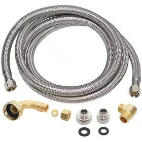 Everbilt 445019035064 3/8 Inch Comp X 60 Universal Stainless Steel Dishwasher Connec