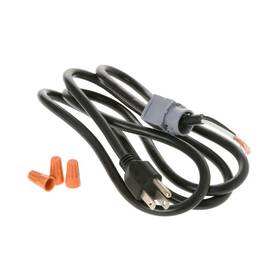 Eb09x70910 Everbilt Dishwasher Power Cord Kit 5ft 3 Prong Plug Universal Fit Wire Nuts Clamp Black