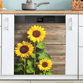 Xwjt-g283803746p755c799s1751 Exnundod Spring Sunflower Dishwasher Magnet Cover Vivid Yellow Flower Door Deca