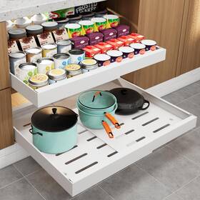Tu298 Fengbiao 2 Packs Pull Out Cabinet Organizer Expandable 12.4 Inch -20.4 Drawer ... Fast Ship