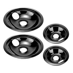 Wb31m19-2 Fetechmate Wb31m20-2&wb31m19-2 Wb31m20 Wb31m19 Black Porcelain Drip Pans Replacement For G-e Hot-point Elect