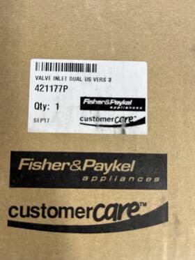 421177p Fisher & Paykel Brand New Oem Dishwasher Dual Water Valve
