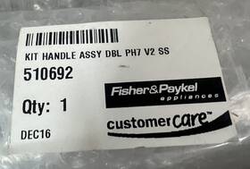 510692 Fisher & Paykel And Dishwasher Drawer Handle Assembly Kit #510692 Brand New Oem