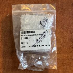 511174 Fisher & Paykel Kit 2x Buttons Lcd Clsc V2 Ss