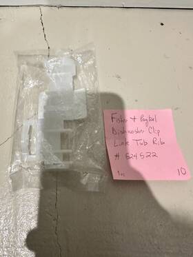 524522 Fisher & Paykel And Dishwasher Clip Link Tub Rib