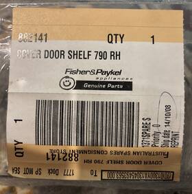 882141 Fisher & Paykel New And Cover Door Shelf 790rh Jd3