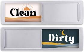 Fridayvibez 860009858015 Dishwasher Magnet Clean Dirty Sign - Magnetic 7 Inch By 2 Boho Blush