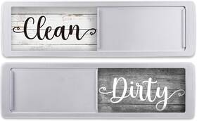 Fvdms01 Fridayvibez Dishwasher Magnet Clean Dirty Sign - 7 Inch By 2 Light Farmhouse