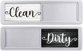 Fvdms02 Fridayvibez Dishwasher Magnet Clean Dirty Sign - 7 Inch By 2 Dark Farmhouse