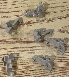 154428403 Frigidaire Gallery Tine Row Clip Oem Complete Set Of Six