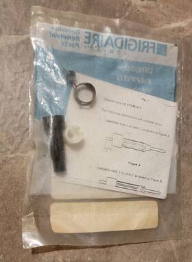 467b371h24 Frigidaire 5303912642 Dishwasher Drain Valve Stem Seal Kit New Sealed