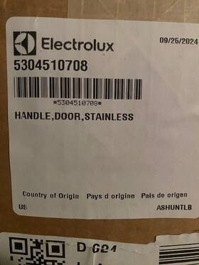 5304510708 Frigidaire Genuine Electrolux / Door Handle Stainless New