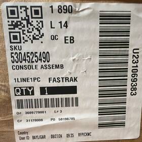 5304525490 Frigidaire Console Assembly W/overlay-p