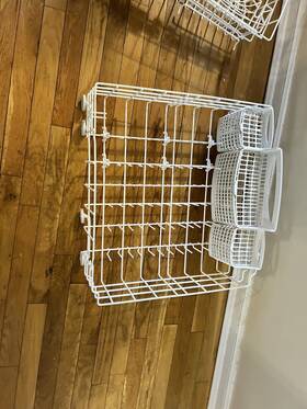 5304535252 Frigidaire Dishwasher Lower Dishrack Assembly With Basket