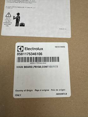 Frigidaire 8581175346106 New Oem Electrolux/frigidaire Main Board