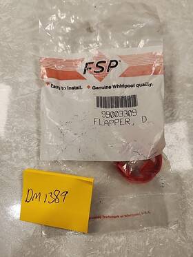 99003309 Fsp Genuine Oem Dishwasher Flapper