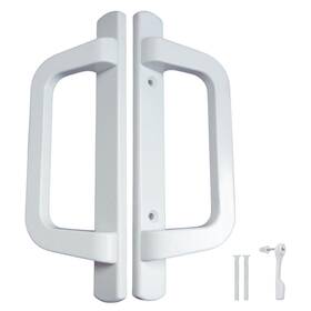 Dh-210 G.a.s Hardware 8.5 Inch White Pgt Sliding Patio Glass Door Handle Set Replacement With Thumb Lat