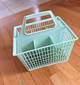 10103986 Ge Vintage Dishwasher Silverware Utensil Basket Mint Green Part No