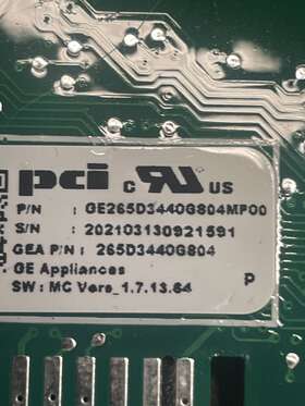 265d3778g101 Ge Genuine Oem Dishwasher Control Lifetime Wm771