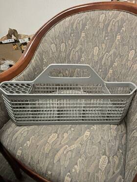 5535 Ge Cav8 Gray Silverware Basket 165 D