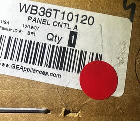 Wb36t10120 Ge New Oem Control Wall Oven Free Shipping
