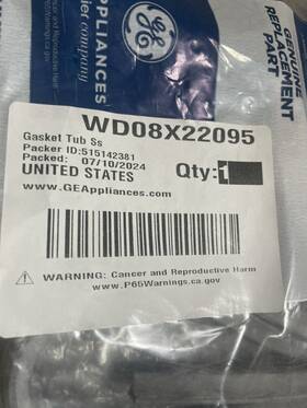 Wd08x23477 Ge Oem New Dishwasher Tub Seal Gasket Ships Fast
