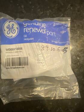 Wd09x10056 Ge Hotpoint Handle Asm Bk 5027653