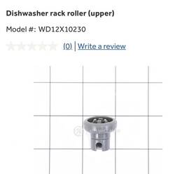Wd12x10230 Ge New Dishwasher Lower Rack Roller Genuine Part Sealed Oem
