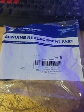 Wd12x34218 Ge Dishwasher Fill Funnel And Gasket