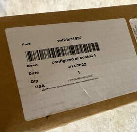 Wd21x31097 Ge New In Box Genuine Oem - Configured Ui Control 1 Black
