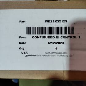 Wd21x32125 Ge Nib Oem Configured Top Ui Control