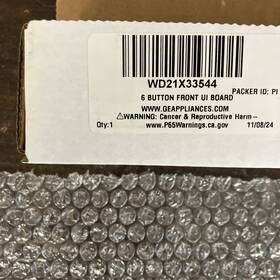 Wd21x33544 Ge Dishwasher 6 Button User Interface