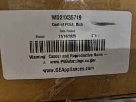 Wd21x35719 Ge New Oem D/w Control Board