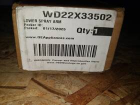 Wd22x33502 Ge Oem Dishwasher Lower Spray Arm New