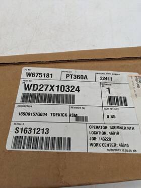 Wd27x10324 Ge For Dishwasher Toe Kickplate Panel Oem Pl Zh1