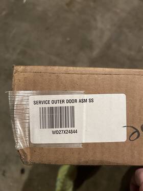 Wd27x24844 Ge Outer Door Assembly