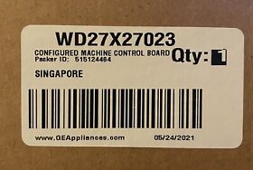 Wd27x27023 Ge Configured Machine Control Board