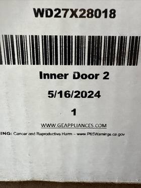 Wd27x28018 Ge Dishwasher Inner Door 2 Brand New
