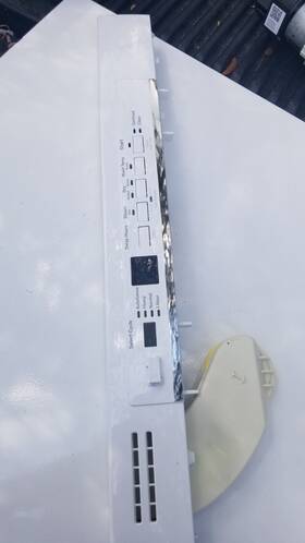 Wd34x24418 Ge Panel Control Assembly - White Dishwasher