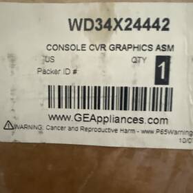 Wd34x24442 Ge Dishwasher Console New Oem Part
