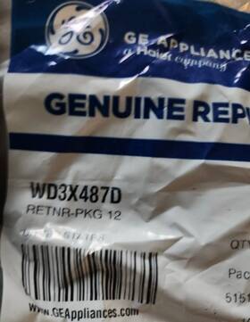 Wd3x487d Ge Genuine Oem Retnr-pkg 12 B14
