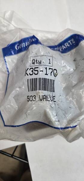 K35-170 Genuine Parts Valve