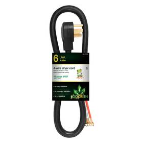 Gg-27306 Go Green Power Inc. Gogreen 6 4-wire Dryer Cord 30 Amps Ft Amp 6ft4 Dr