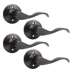 Dl3682-hjh-ordmr-4pack Gobekor 4 Pack Oil Rubbed Bronze Half Dummy Door Handle For Closet Keyless Ri
