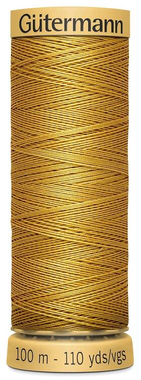 103c-1680 Gutermann Natural Cotton Thread 110yd-dark Yellow -