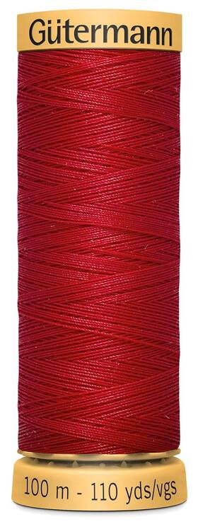 110yd-bright Gutermann 103c-4880 5 Pack Natural Cotton Thread Red