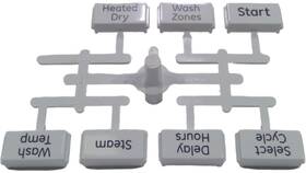 Wd34x11833 Haier Button And Graphics Asm New Oem